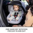 Evenflo Revolve180 LiteMax NXT Rotational Infant Car Seat with SensorySoothe (Flint)