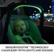 Evenflo Revolve180 LiteMax NXT Rotational Infant Car Seat with SensorySoothe (Flint)