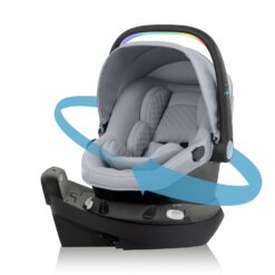 Evenflo Revolve180 LiteMax NXT Rotational Infant Car Seat with SensorySoothe (Quartz)