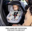 Evenflo Revolve180 LiteMax NXT Rotational Infant Car Seat with SensorySoothe (Quartz)