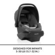 Evenflo LiteMax NXT Infant Car Seat with SensorSafe (Anchor Gray)