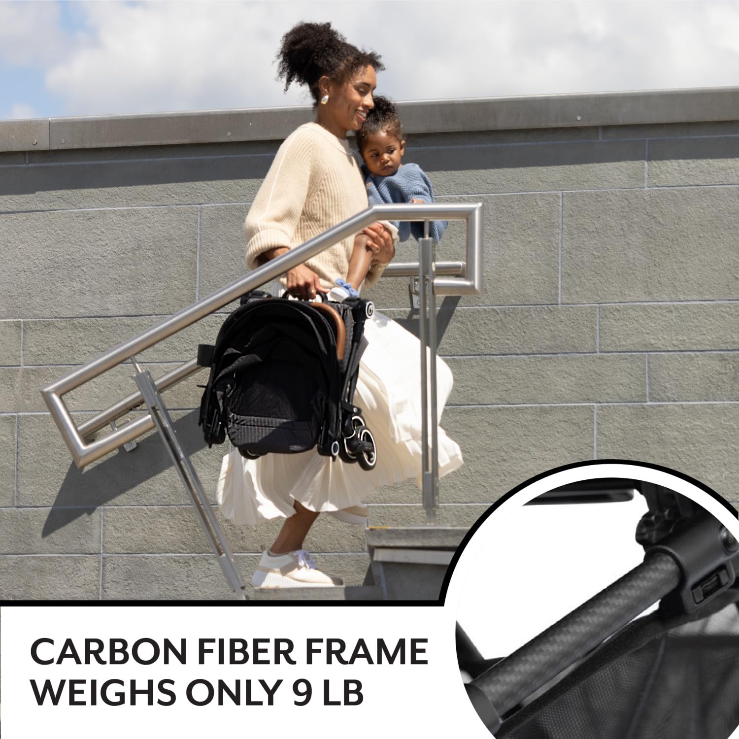 Evenflo Hummingbird Ultra-Lightweight Carbon Fiber Stroller (Calypte Pink) Evenflo Hummingbird Ultra-Lightweight Carbon Fiber Stroller (Calypte Pink)