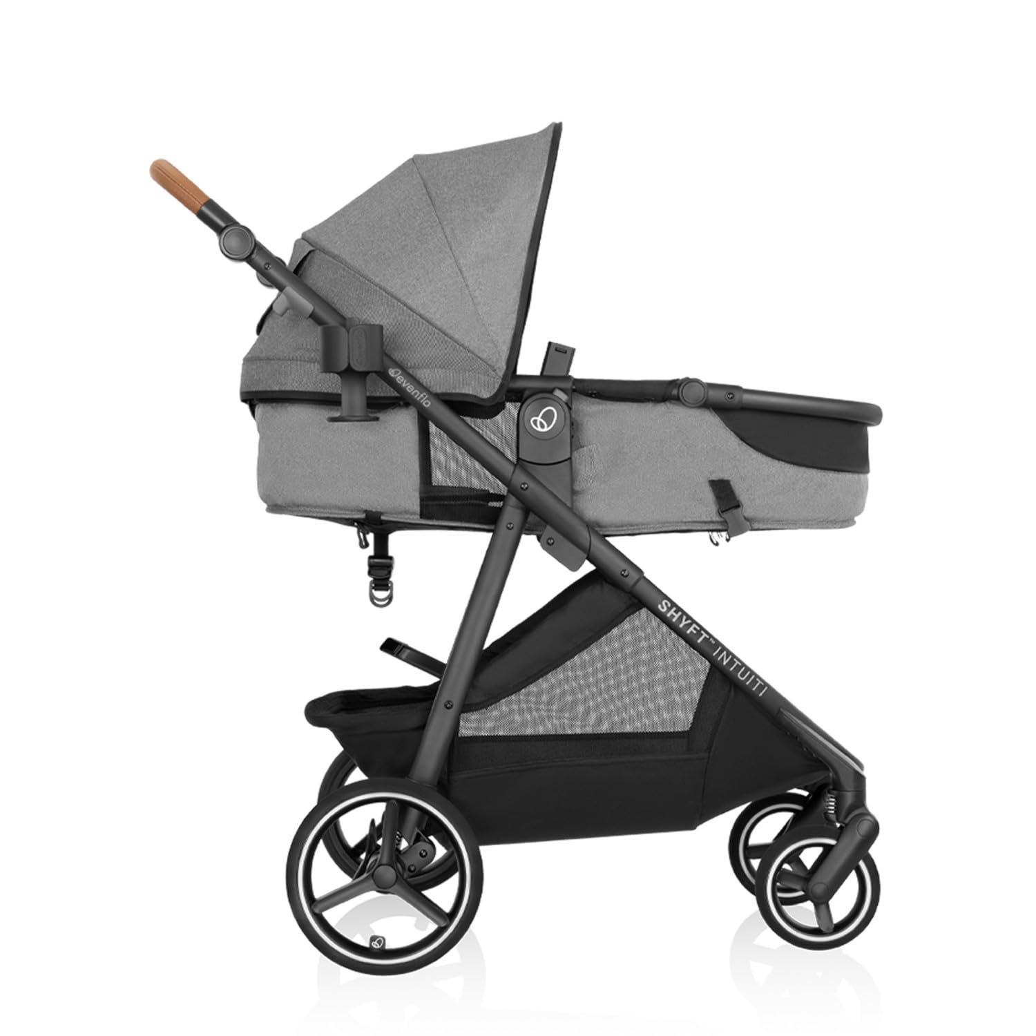 Evenflo Shyft Intuiti Travel System with Revolve180 LiteMax NXT Rotational Infant Car Seat (Fossil Gray) Evenflo Shyft Intuiti Travel System with Revolve180 LiteMax NXT Rotational Infant Car Seat (Fossil Gray)