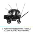 Evenflo Pivot Xplore Dreamz All-Terrain Stroller Wagon with Bassinet Insert (Jetsetter Black)