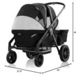 Evenflo Pivot Xplore Dreamz All-Terrain Stroller Wagon with Bassinet Insert (Jetsetter Black)
