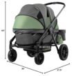 Evenflo Pivot Xplore Dreamz All-Terrain Stroller Wagon with Bassinet Insert (Voyager Green)