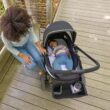 Evenflo Pivot Xplore Dreamz All-Terrain Stroller Wagon with Bassinet Insert (Voyager Green)