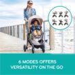 Evenflo Pivot Modular Travel System with LiteMax Infant Car Seat (Dusty Rose Pink)