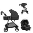 Evenflo Omni Signature Travel System with LiteMax infant Car Seat (Porto Black)