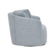 Beautiful Drew Accent Chair by Drew Barrymore, Cornflower Blue Boucle