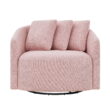 Beautiful Drew Accent Chair by Drew Barrymore, Pink Blush Boucle