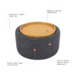 Beautiful Drew Stowaway Coffee Table with Storage by Drew Barrymore, Charcoal