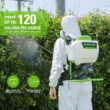 Greenworks 40V Cordless Backpack Sprayer (4 Gallon / 5 Tips / 25 FT Spray) For Weeding, Spraying, and Cleaning, 2.0Ah Battery and Charger Included