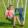 XDP Recreation All Star Playground Metal Swing Set for up to 7 Children