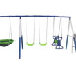 XDP Recreation All Star Playground Metal Swing Set for up to 7 Children