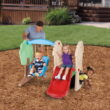 Little Tikes Hide and Seek Climber and Swing Playset, for Ages 3+, Multi-Color