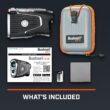 Bushnell Golf Pro X3+ Laser Rangefinder with Wind Speed, Slope & Elements Compensation | 1300-Yard Range, 7x Magnification, Dual Display, Visual JOLT & Magnetic Cart Mount
