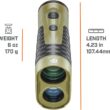 Bushnell Broadhead Hunting Laser Rangefinder 6x24mm Archery Range Finder for Bow Hunting with Angle Range Compensation, Weather Proof and Low Light Display