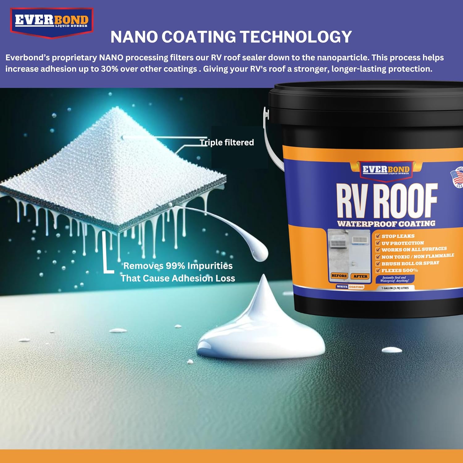 RV Roof Coating 4 Gallon Kit RV Roof Coating 4 Gallon Kit