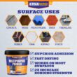 Multipurpose Primer - Primer for Roof Coatings - Use on EPDM Rubber, Wood, Fiberglass, Concrete, and Metal Surfaces - 4.75 Gallons Multipurpose Primer - Primer for Roof Coatings - Use on EPDM Rubber, Wood, Fiberglass, Concrete, and Metal Surfaces - Easy to Apply on RVs, Campers, and Trailers - 4.75 Gallons