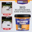 Multipurpose Primer - Primer for Roof Coatings - Use on EPDM Rubber, Wood, Fiberglass, Concrete, and Metal Surfaces - 4.75 Gallons Multipurpose Primer - Primer for Roof Coatings - Use on EPDM Rubber, Wood, Fiberglass, Concrete, and Metal Surfaces - Easy to Apply on RVs, Campers, and Trailers - 4.75 Gallons