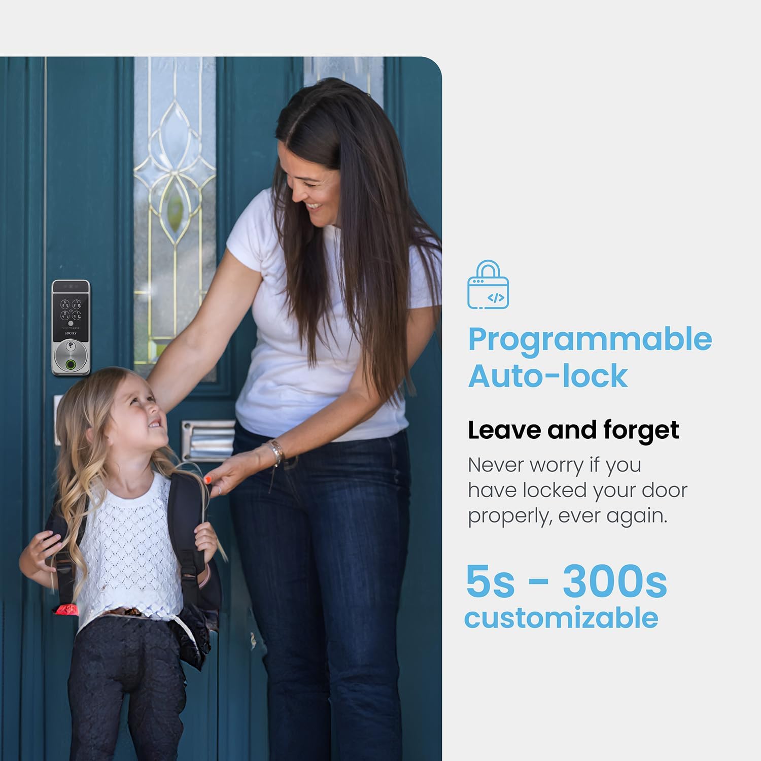 Lockly Visage Zeno Series Smart Lock, Facial Recognition & Fingerprint Keyless Entry Door Lock, Built-in Wi-Fi Deadbolt, Satin Nickle Lockly Visage Zeno Series Smart Lock, Facial Recognition & Fingerprint Keyless Entry Door Lock, Built-in Wi-Fi Deadbolt with Apple Home Key, PIN Genie Keypad, App Remote Control, Easy Installation