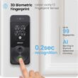 Lockly Visage Zeno Series Smart Lock, Facial Recognition & Fingerprint Keyless Entry Door Lock, Built-in Wi-Fi Deadbolt, Matte Black Lockly Visage Zeno Series Smart Lock, Facial Recognition & Fingerprint Keyless Entry Door Lock, Built-in Wi-Fi Deadbolt with Apple Home Key, PIN Genie Keypad, App Remote Control, Easy Installation