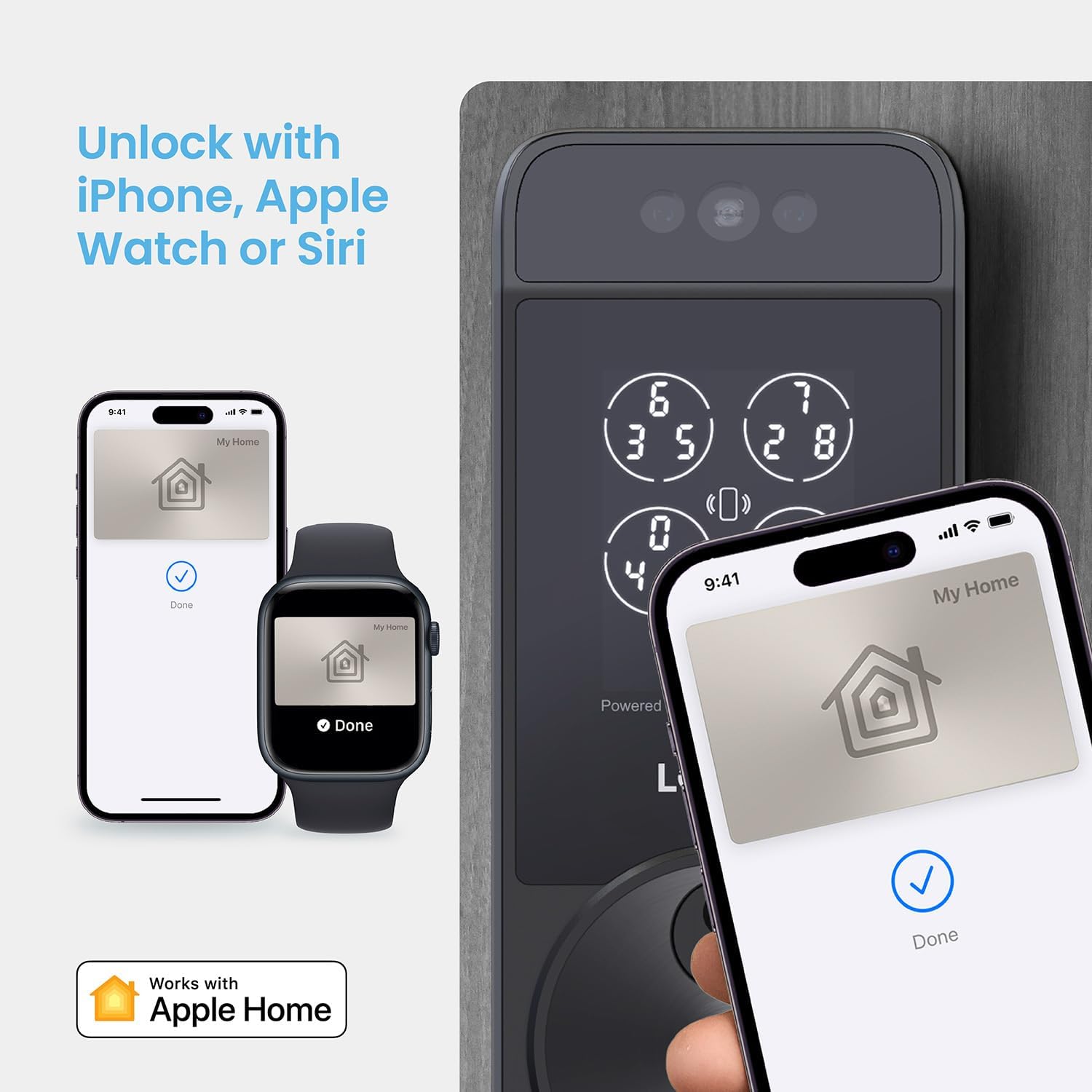 Lockly Visage Zeno Series Smart Lock, Facial Recognition & Fingerprint Keyless Entry Door Lock, Built-in Wi-Fi Deadbolt, Matte Black Lockly Visage Zeno Series Smart Lock, Facial Recognition & Fingerprint Keyless Entry Door Lock, Built-in Wi-Fi Deadbolt with Apple Home Key, PIN Genie Keypad, App Remote Control, Easy Installation