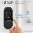 Lockly Vision Elite Video Smart Lock with Camera, Smart Wi-Fi Deadbolt for Front Door, PIN Genie Keypad, Fingerprint Door Lock, Motion Sensor, App Remote Control, 2 Way Audio Doorbell, No Monthly Fee