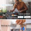Lockly Vision Elite Video Smart Lock with Camera, Smart Wi-Fi Deadbolt for Front Door, PIN Genie Keypad, Fingerprint Door Lock, Motion Sensor, App Remote Control, 2 Way Audio Doorbell, No Monthly Fee