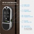Lockly Vision Elite Video Smart Lock with Camera, Smart Wi-Fi Deadbolt, Satin Nickel Lockly Vision Elite Video Smart Lock with Camera, Smart Wi-Fi Deadbolt for Front Door, PIN Genie Keypad, Fingerprint Door Lock, Motion Sensor, App Remote Control, 2 Way Audio Doorbell, No Monthly Fee