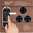 Lockly Vision Elite Video Smart Lock with Camera, Smart Wi-Fi Deadbolt, Satin Nickel Lockly Vision Elite Video Smart Lock with Camera, Smart Wi-Fi Deadbolt for Front Door, PIN Genie Keypad, Fingerprint Door Lock, Motion Sensor, App Remote Control, 2 Way Audio Doorbell, No Monthly Fee
