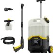 Fanttik NB8 Ultra Cordless Pressure Washer w/4.0 Gal Tank, Max 725PSI Electric Power Washer with 5-in-1 Nozzle, 20FT Hose, Adjustable Pressure, Power Cleaning for Car Washing, Patio