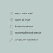 Brondell LE99 Bidet Toilet Seat, Fits Round Toilets, Electric Bidet with Remote, Warm Air Dryer, Strong Wash Mode, Stainless-Steel Nozzle, Saved User Settings & Easy Installation