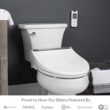 Bio Bidet BB2000 Electric Bidet Toilet Seat, Warm Water with Air Dryer, Heated Seat with Sensor and Slow Close Lid, Night Light, Remote Control, Round, White