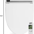 Bio Bidet BB2000 Electric Bidet Toilet Seat, Warm Water with Air Dryer, Heated Seat with Sensor and Slow Close Lid, Night Light, Remote Control, Round, White