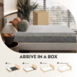 MLILY Ego Gray 12 inch King Size Mattress, Gel Memory Foam Mattress in a Box