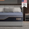 MLILY Ego Black 14 inch Full Memory Foam Mattress, Gel Mattress in a Box, Medium