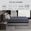 Mlily Ego Black 14 inch King Memory Foam Mattress, Gel Mattress in a Box, Medium