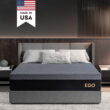 MLILY Ego Black 10 inch Gel Memory Foam Mattress, Queen Mattress in a Box, Medium