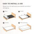 MLILY EGOHOME 14 inch Twin XL Mattress in a Box, Cooling Gel Memory Foam Mattress, Medium