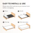 MLILY EGOHOME 14 inch Twin XL Mattress in a Box, Gel Memory Foam Mattress, Medium