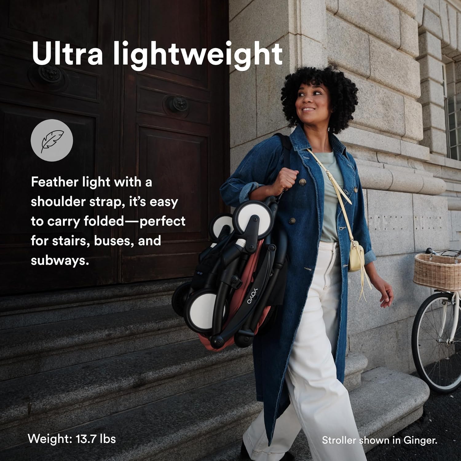 Stokke YOYO3 Stroller from 6 Months - Includes Black Frame/Air France Blue Seat Cushion + Canopy Stokke YOYO3 Stroller from 6 Months - Includes Black Frame/Air France Blue Seat Cushion + Canopy - Folds in & Out in a Flash - Light & Compact - Carry-On Compatible