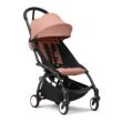 Stokke YOYO3 Stroller from 6 Months - Includes Black Frame/Ginger Seat Cushion + Canopy - Folds in & Out in a Flash - Light & Compact - Carry-On Compatible