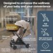 Inglesina Quid Stroller, Cosmic Black - Compact Reclining Travel Stroller for Baby & Toddler 0-55 lbs Inglesina Quid³ Stroller, Cosmic Black - Compact Reclining Travel Stroller for Baby & Toddler 0-55 lbs, One Hand fold, Car seat Compatible, Airplane Overhead, Lightweight, Foldable, XL UPF 50+ Canopy