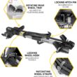 Saris Freedom 2-Bike Hitch Rack – Lightweight Aluminum Platform Carrier for Cars, SUVs & Trucks, Fits 1.25