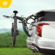 Saris Bones EX 3-Bike Trunk Rack Bicycle Carrier, Durable, Rust-Free, Anti-Sway Straps, Fits Most Vehicles, Made in USA, Arc-Based Design, 100% Recyclable Materials