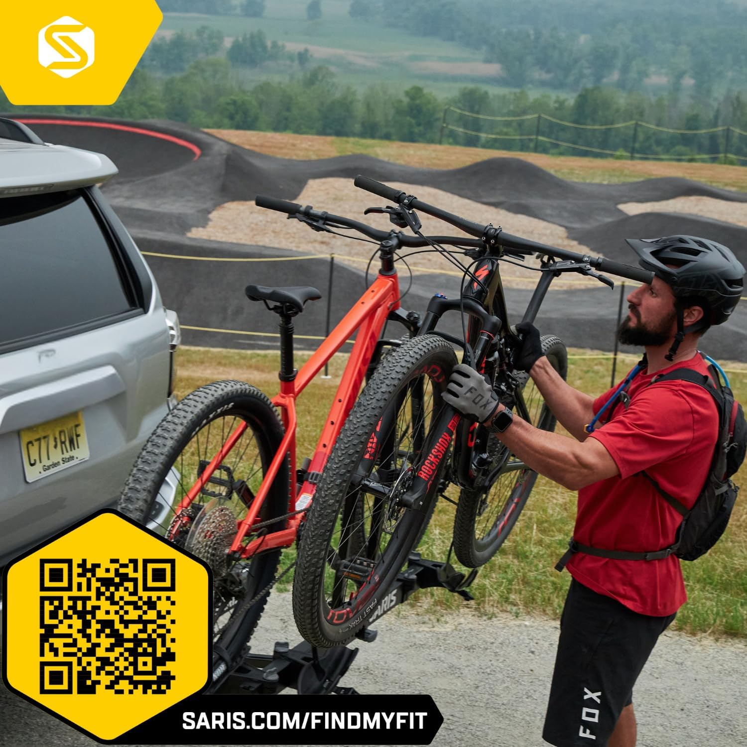 Saris Freedom 2-Bike Hitch Rack – Universal Fit for All Bike Types, 1¼" & 2" Receivers, 120 lb Capacity Saris Freedom 2-Bike Hitch Rack – Universal Fit for All Bike Types, 1¼" & 2" Receivers, 120 lb Capacity, Compact Design, Secure Ratcheting Straps