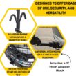 Saris All Star 2 Bike Hitch Rack with Secure & Easy to Load Platform - Adjustable Arms, Universal Hitch, Wide Wheel Trays, Ratchet Straps, Fold-Down Mast for Hatch Access