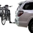 Saris Bike Rack, Grand Slam Hitch Car Rack, Universal Hitch, Hatch Access, Carries 4 Bicycles, Black